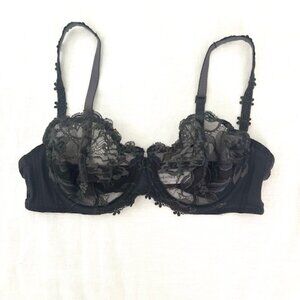 Simone Perele Black Lace Bra 34D